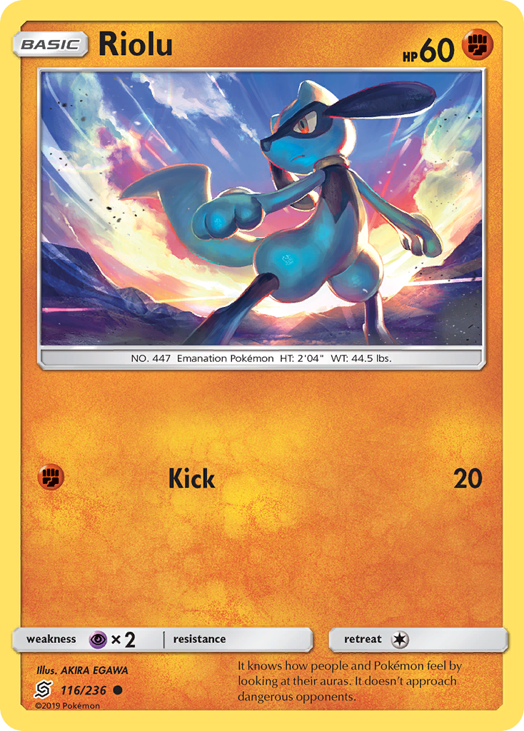 Riolu (116/236) [Sun & Moon: Unified Minds] | Good Games Morley