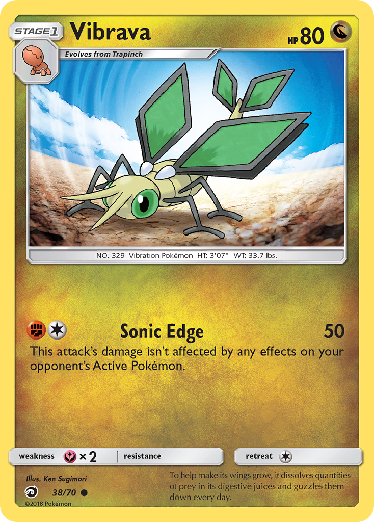 Vibrava (38/70) [Sun & Moon: Dragon Majesty] | Good Games Morley