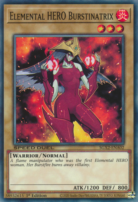 Elemental HERO Burstinatrix [SGX2-ENA02] Common | Good Games Morley