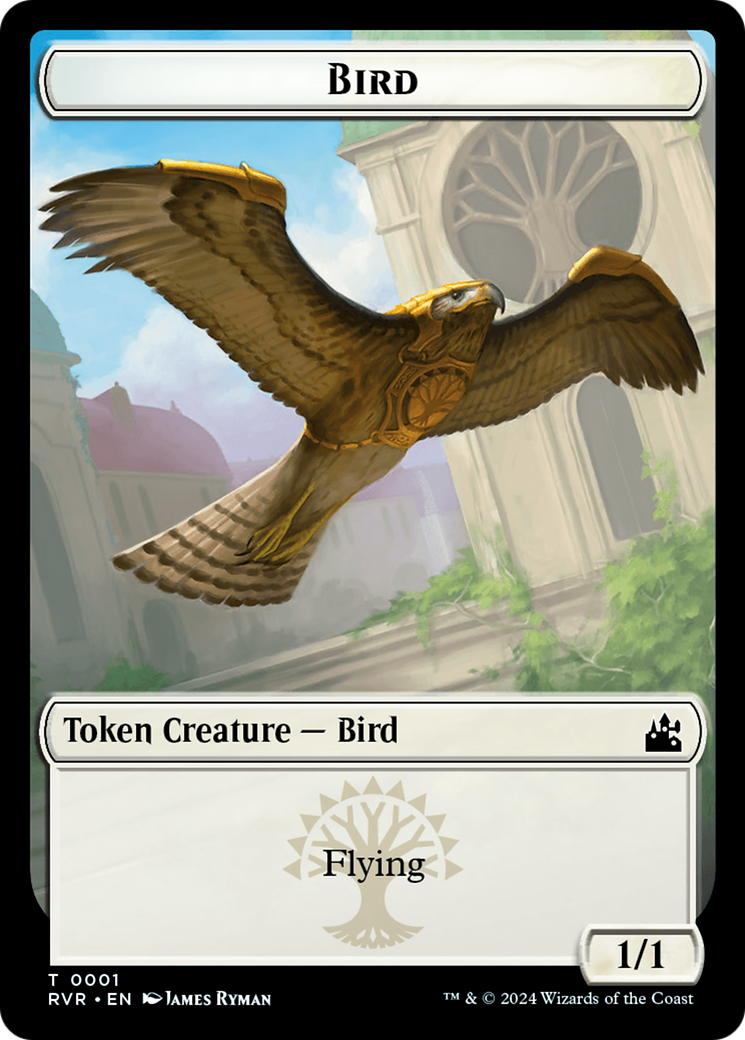 Bird // Emblem - Domri Rade Double-Sided Token [Ravnica Remastered Tokens] | Good Games Morley
