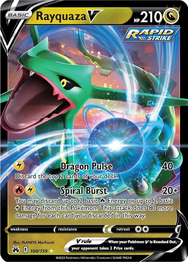 Rayquaza V (100/159) [Sword & Shield: Crown Zenith] | Good Games Morley