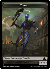 Saproling // Zombie Double-Sided Token [Ravnica Remastered Tokens] | Good Games Morley