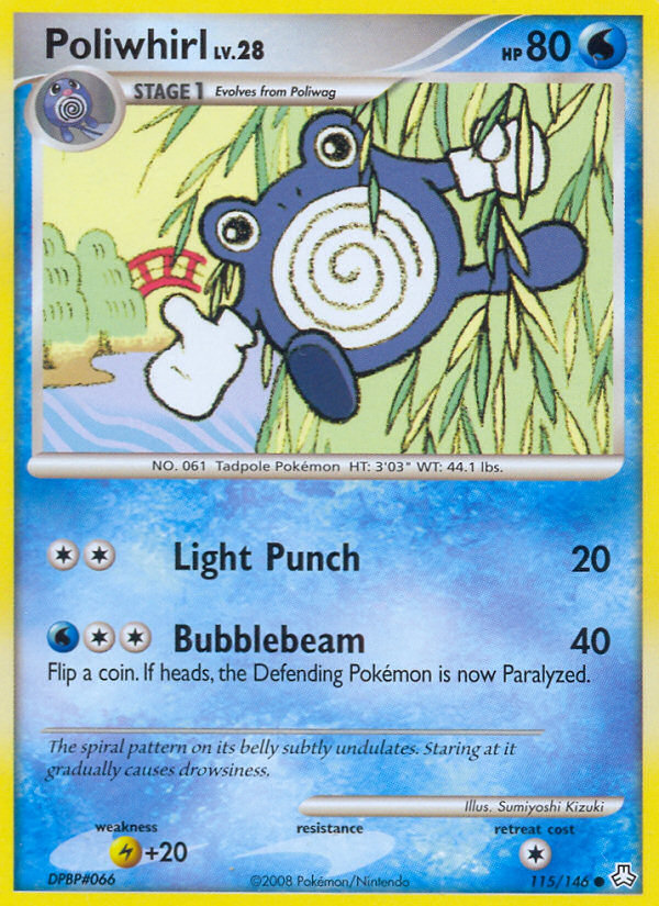 Poliwhirl (115/146) [Diamond & Pearl: Legends Awakened] | Good Games Morley