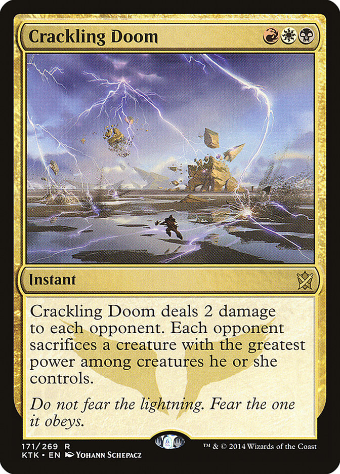 Crackling Doom [Khans of Tarkir] | Good Games Morley