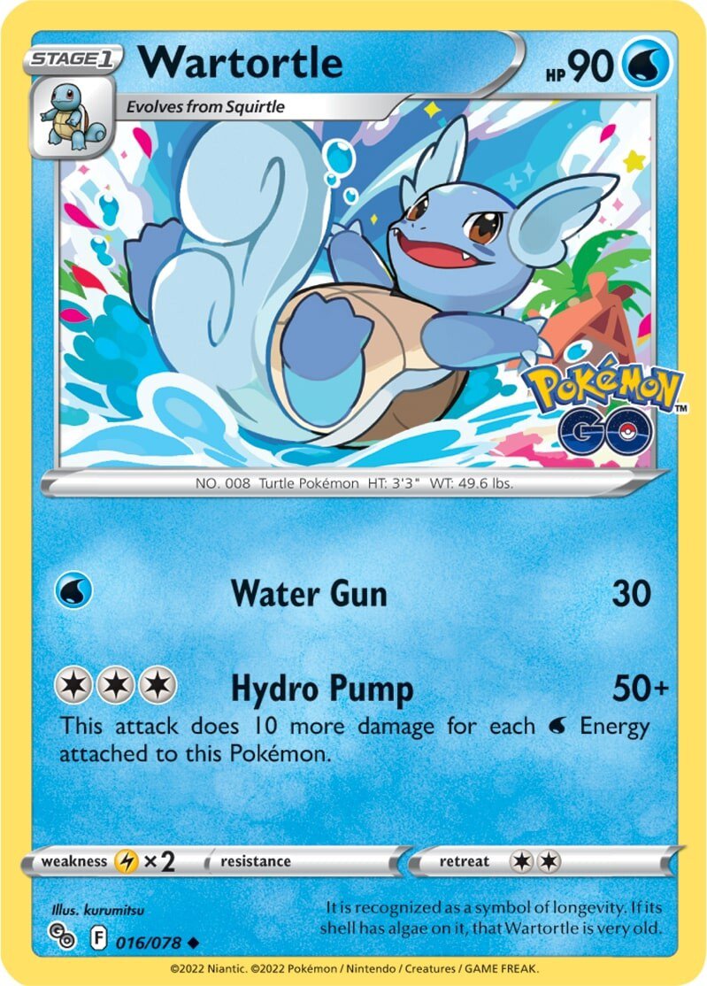 Wartortle (016/078) [Pokémon GO] | Good Games Morley