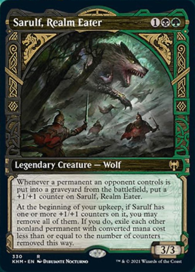 Sarulf, Realm Eater (Showcase) [Kaldheim] | Good Games Morley