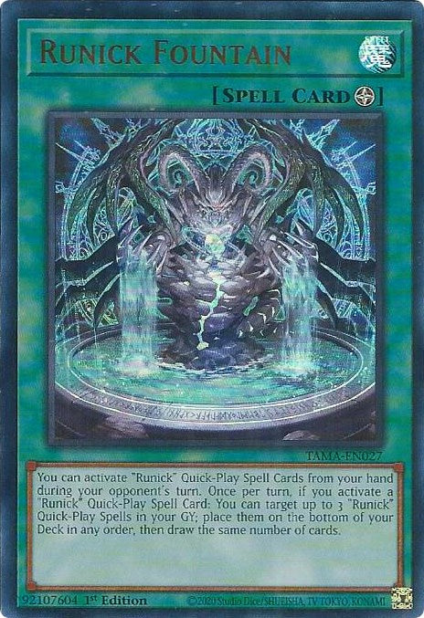 Runick Fountain [TAMA-EN027] Ultra Rare | Good Games Morley