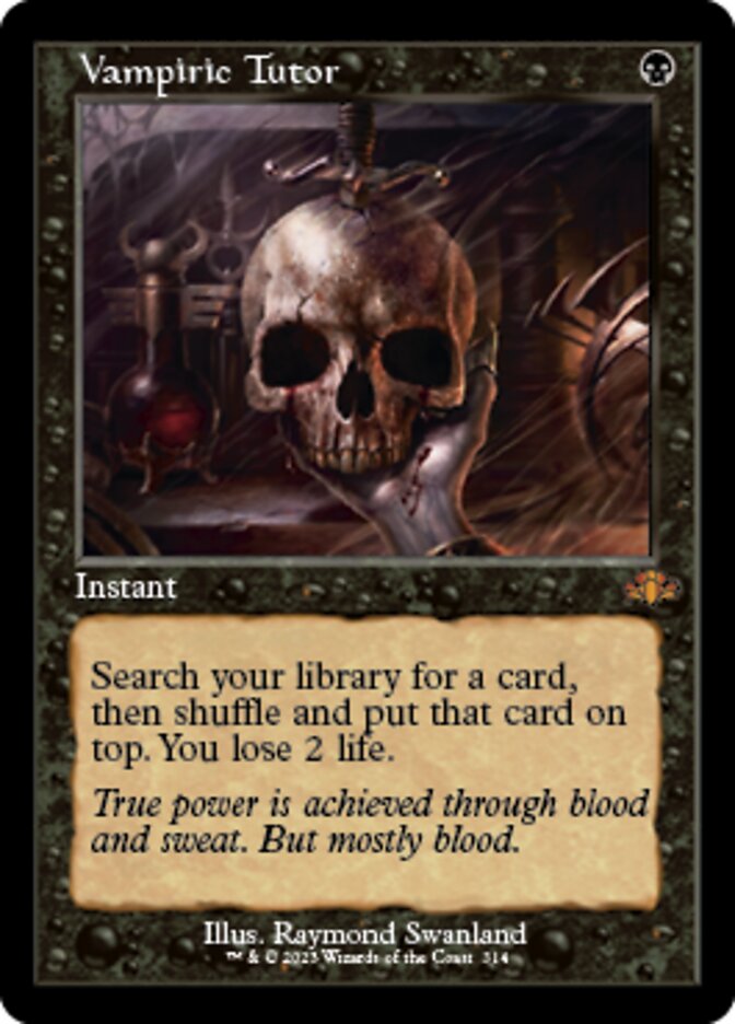 Vampiric Tutor (Retro) [Dominaria Remastered] | Good Games Morley