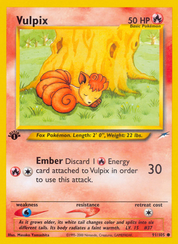 Vulpix (91/105) [Neo Destiny 1st Edition] | Good Games Morley