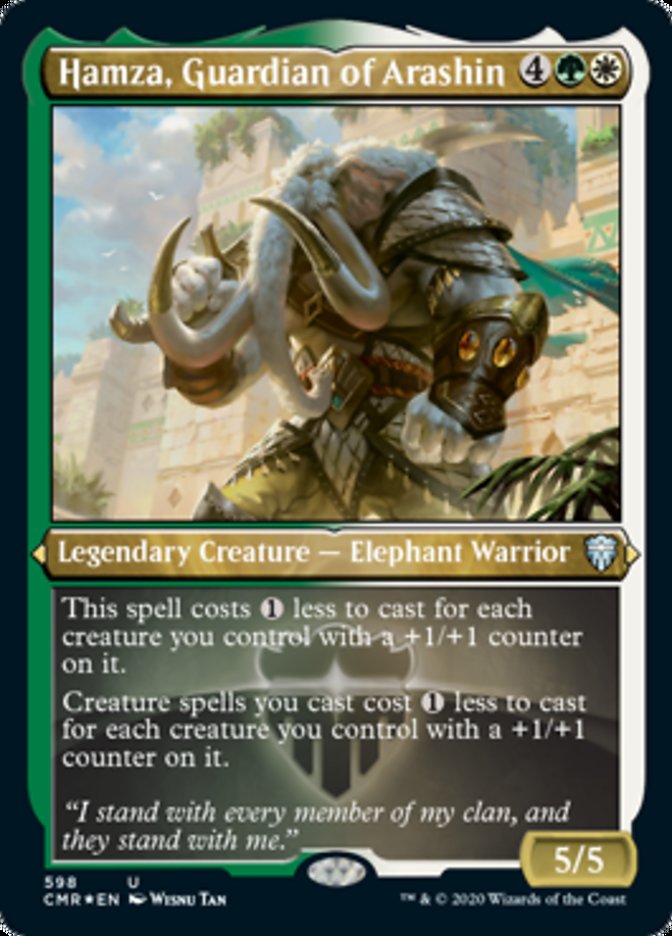 Hamza, Guardian of Arashin (Etched) [Commander Legends] | Good Games Morley
