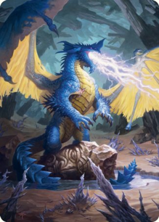 Blue Dragon Art Card [Dungeons & Dragons: Adventures in the Forgotten Realms Art Series] | Good Games Morley