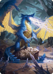 Blue Dragon Art Card [Dungeons & Dragons: Adventures in the Forgotten Realms Art Series] | Good Games Morley