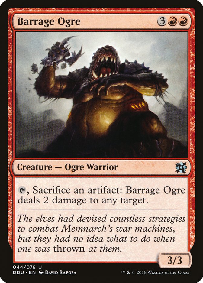 Barrage Ogre [Duel Decks: Elves vs. Inventors] | Good Games Morley