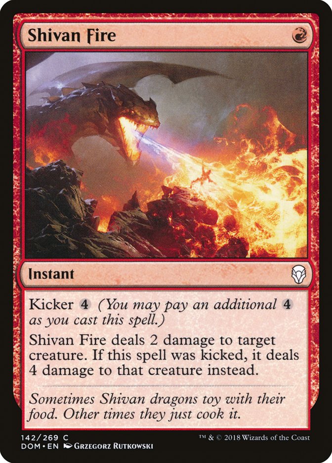 Shivan Fire [Dominaria] | Good Games Morley