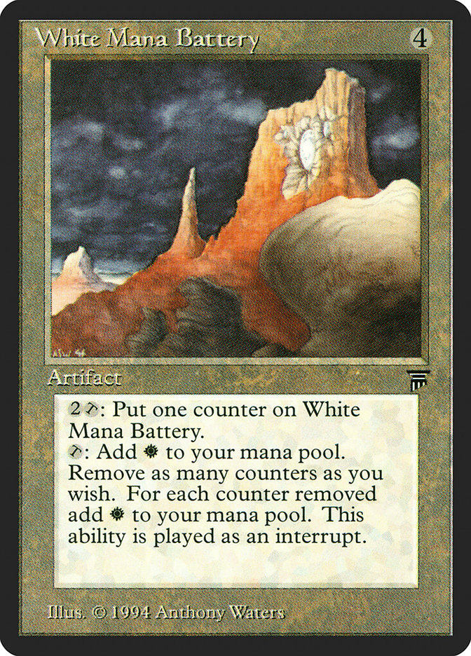 White Mana Battery [Legends] | Good Games Morley