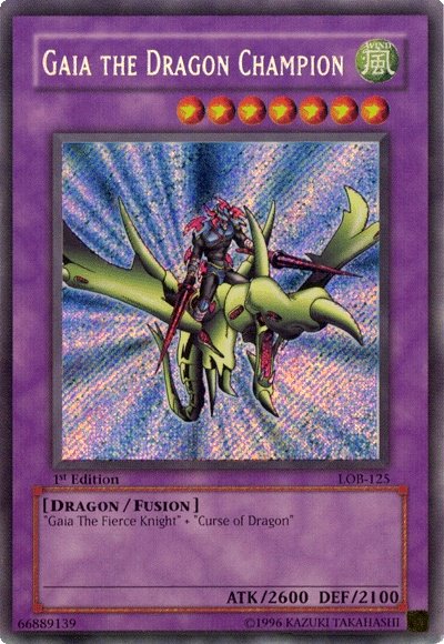 Gaia the Dragon Champion [LOB-125] Secret Rare | Good Games Morley