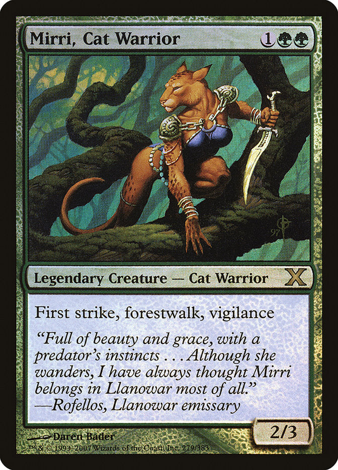 Mirri, Cat Warrior (Premium Foil) [Tenth Edition] | Good Games Morley