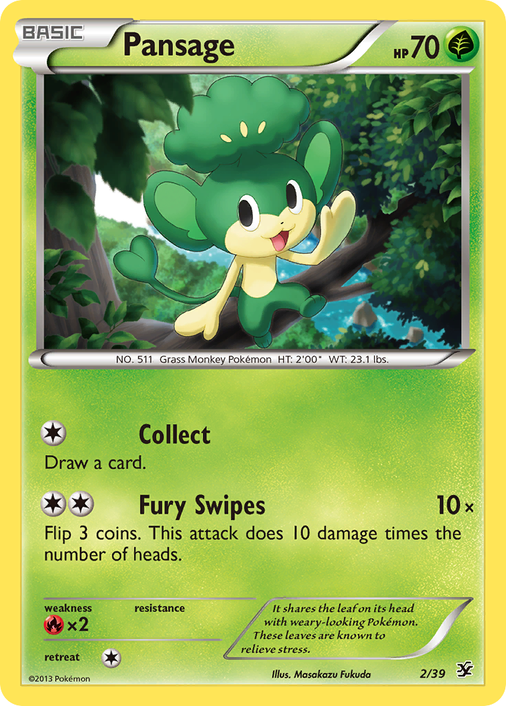 Pansage (2/39) [XY: Kalos Starter Set] | Good Games Morley