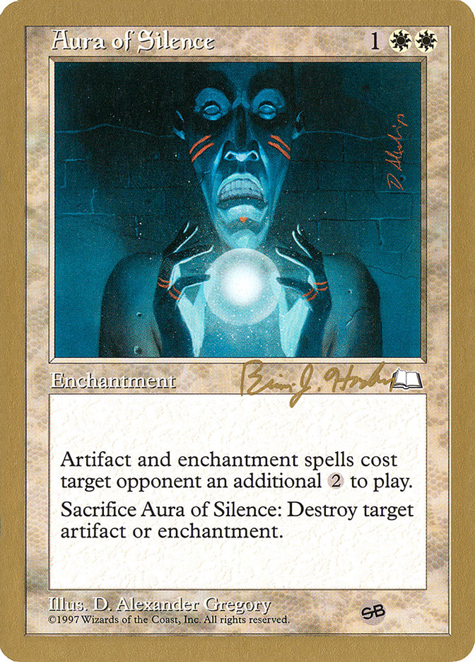 Aura of Silence (Brian Hacker) (SB) [World Championship Decks 1998] | Good Games Morley