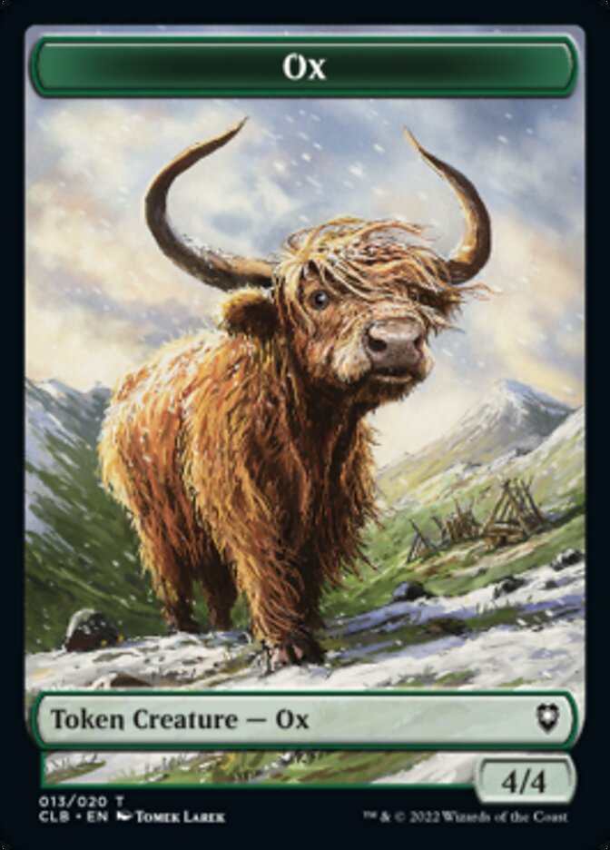 Ox Token [Commander Legends: Battle for Baldur's Gate Tokens] | Good Games Morley