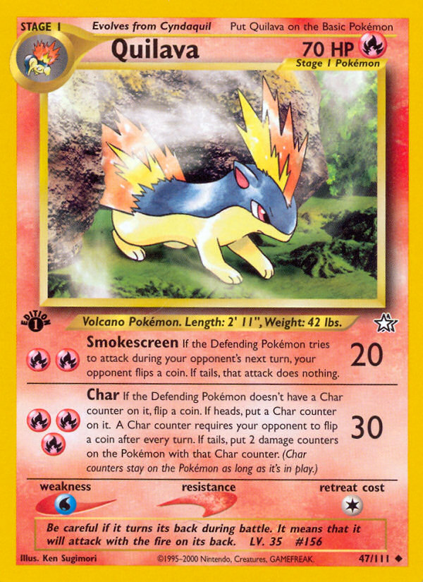 Quilava (47/111) [Neo Genesis 1st Edition] | Good Games Morley