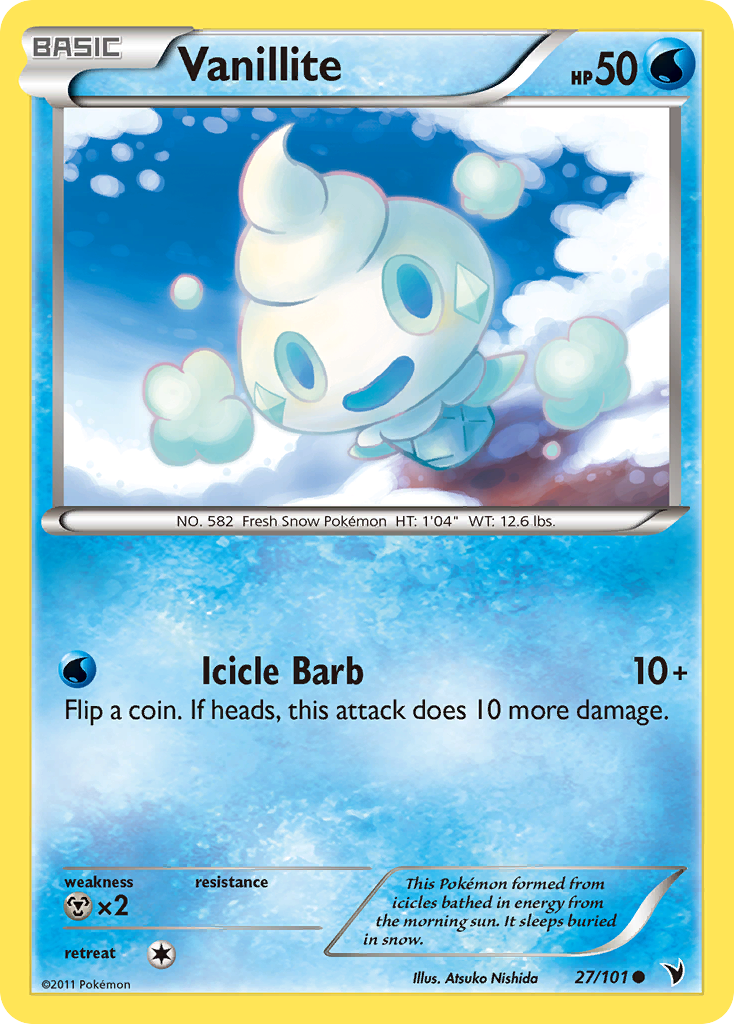 Vanillite (27/101) [Black & White: Noble Victories] | Good Games Morley