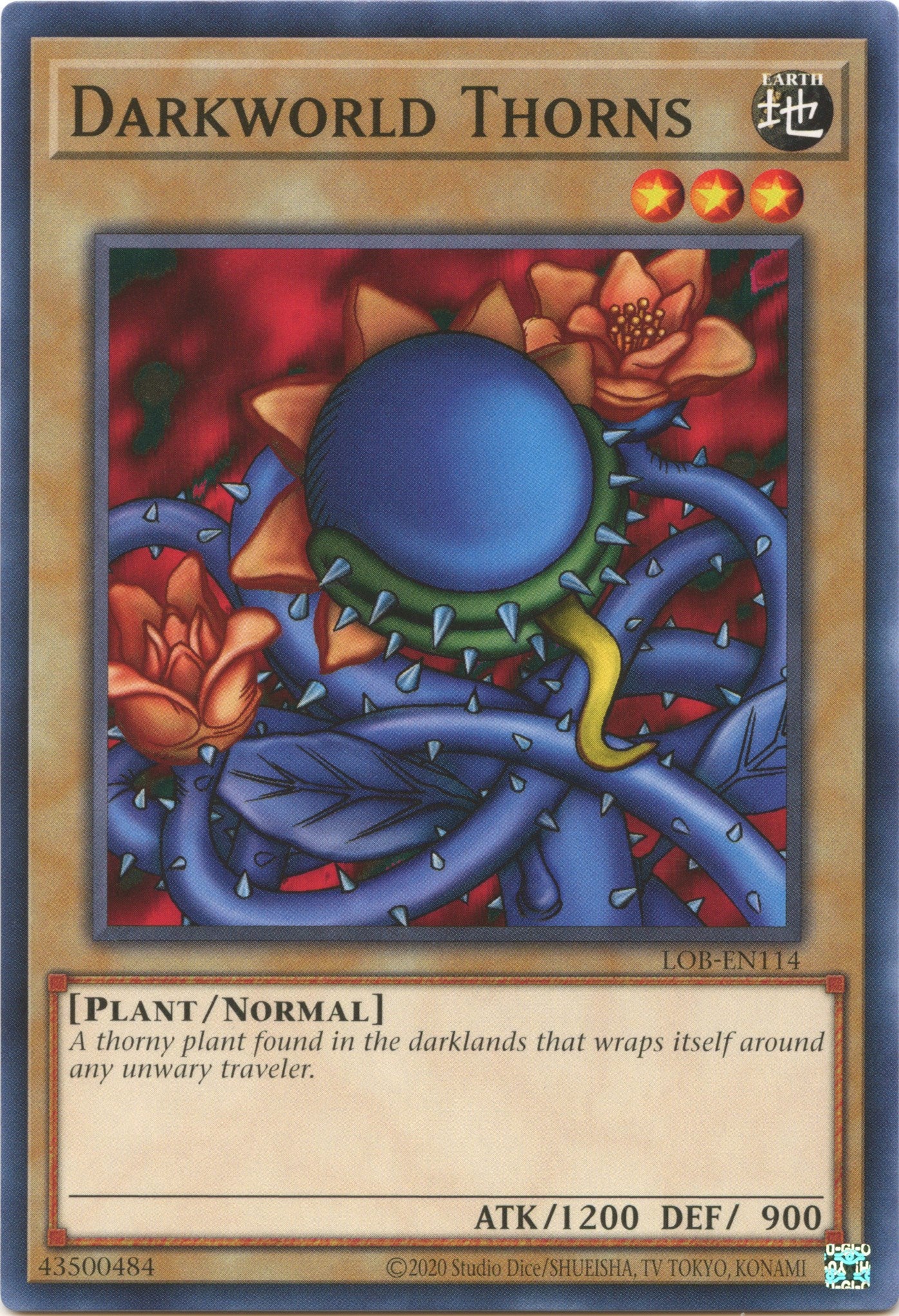 Darkworld Thorns (25th Anniversary) [LOB-EN114] Common | Good Games Morley