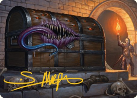 Mimic Art Card (Gold-Stamped Signature) [Dungeons & Dragons: Adventures in the Forgotten Realms Art Series] | Good Games Morley