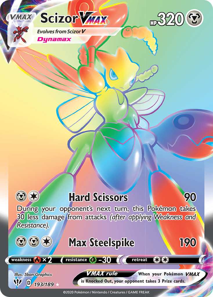 Scizor VMAX (193/189) [Sword & Shield: Darkness Ablaze] | Good Games Morley
