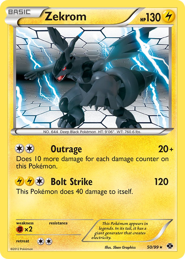 Zekrom (50/99) (Theme Deck Exclusive) [Black & White: Next Destinies] | Good Games Morley