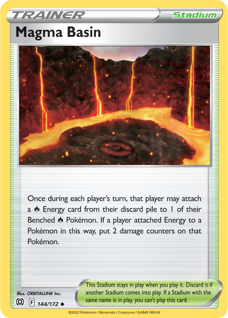 Magma Basin (144/172) [Sword & Shield: Brilliant Stars] | Good Games Morley