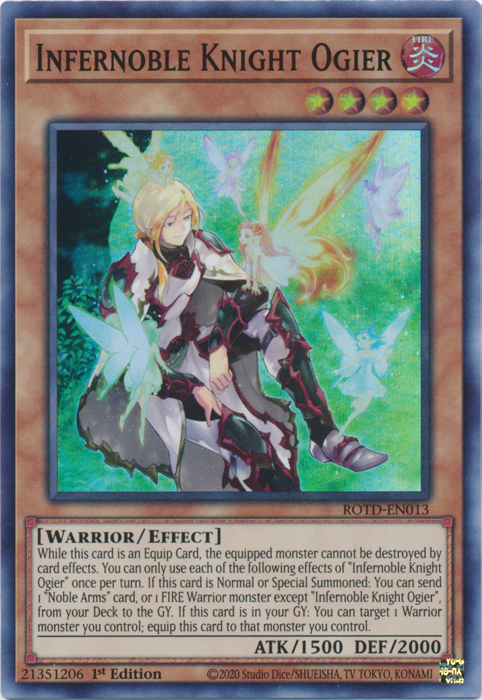 Infernoble Knight Ogier [ROTD-EN013] Super Rare | Good Games Morley