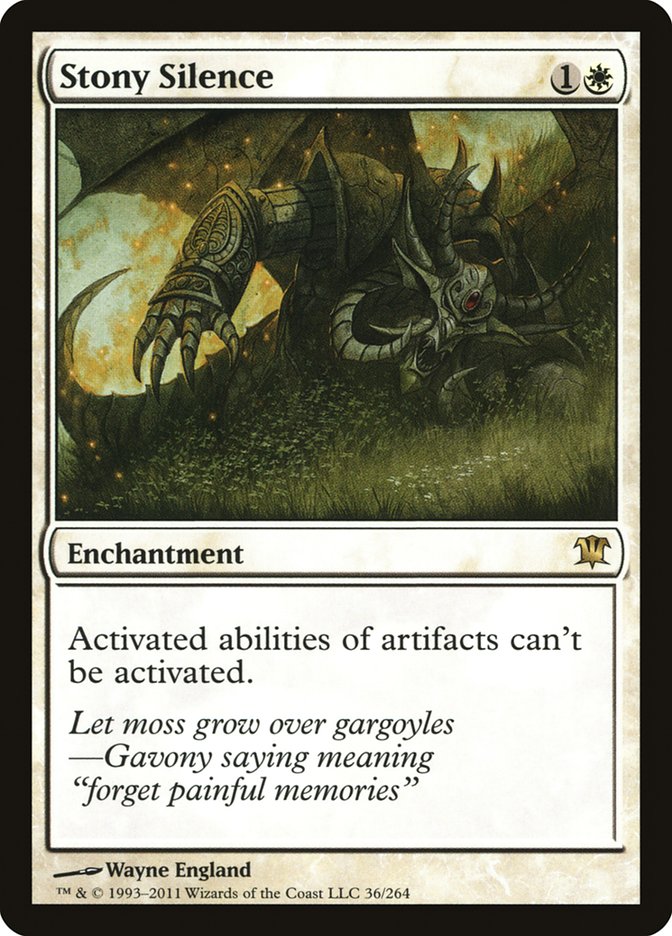 Stony Silence [Innistrad] | Good Games Morley