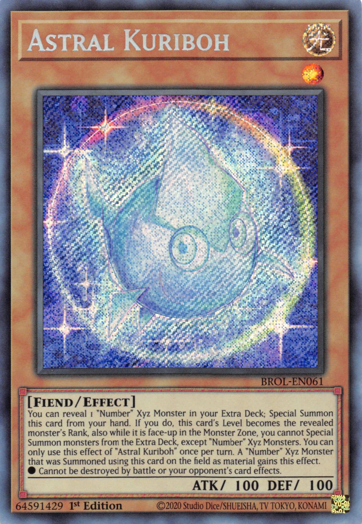 Astral Kuriboh [BROL-EN061] Secret Rare | Good Games Morley