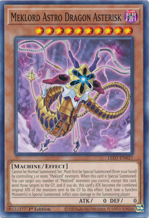 Meklord Astro Dragon Asterisk [LED7-EN027] Common | Good Games Morley