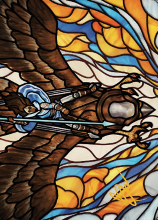 Tura Kennerud, Skyknight Art Card (Gold-Stamped Signature) [Dominaria United Art Series] | Good Games Morley