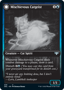 Mischievous Catgeist // Catlike Curiosity [Innistrad: Double Feature] | Good Games Morley
