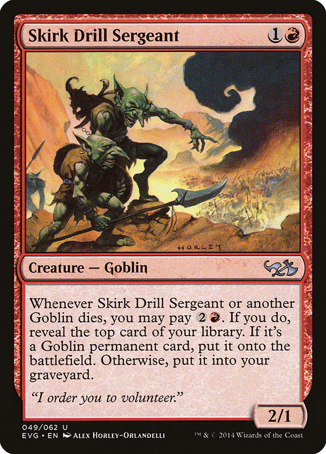 Skirk Drill Sergeant (Elves vs. Goblins) [Duel Decks Anthology] | Good Games Morley