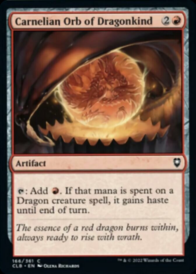 Carnelian Orb of Dragonkind [Commander Legends: Battle for Baldur's Gate] | Good Games Morley