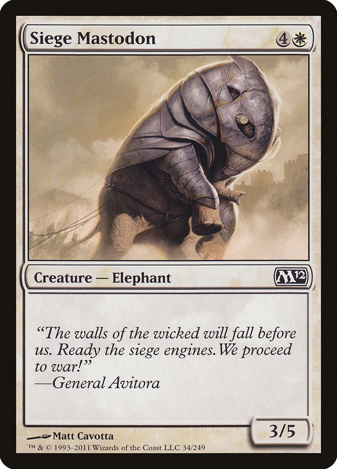 Siege Mastodon [Magic 2012] | Good Games Morley