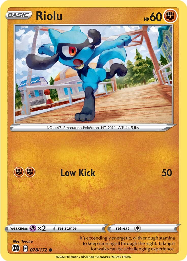 Riolu (078/172) [Sword & Shield: Brilliant Stars] | Good Games Morley