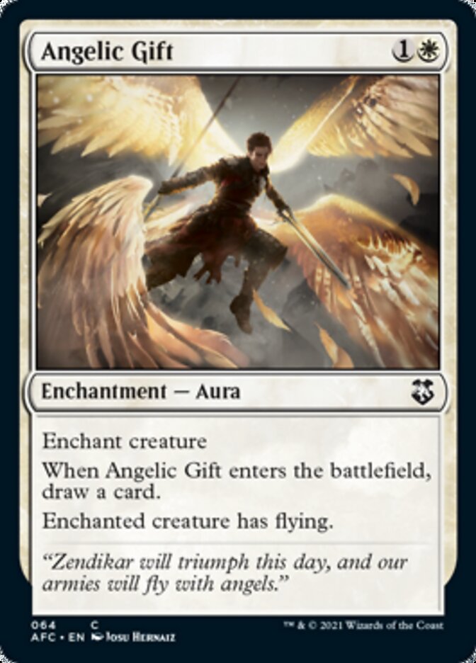 Angelic Gift [Dungeons & Dragons: Adventures in the Forgotten Realms Commander] | Good Games Morley