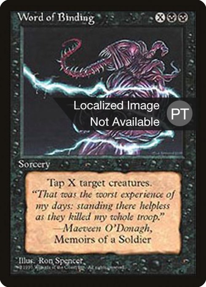 Word of Binding [Fourth Edition (Foreign Black Border)] | Good Games Morley