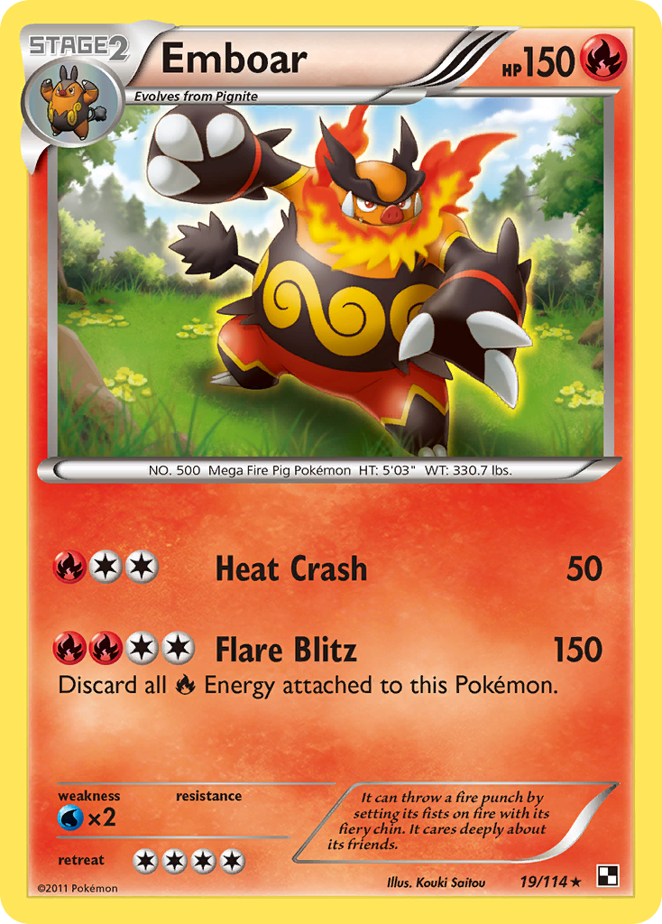 Emboar (19/114) [Black & White: Base Set] | Good Games Morley