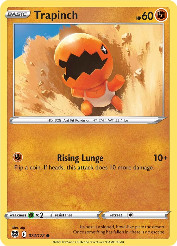 Trapinch (074/172) [Sword & Shield: Brilliant Stars] | Good Games Morley