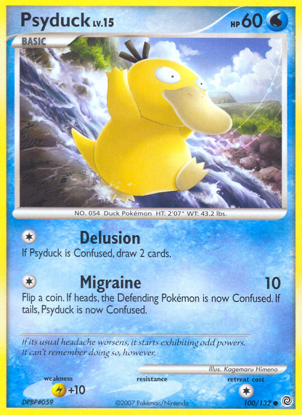 Psyduck (100/132) [Diamond & Pearl: Secret Wonders] | Good Games Morley