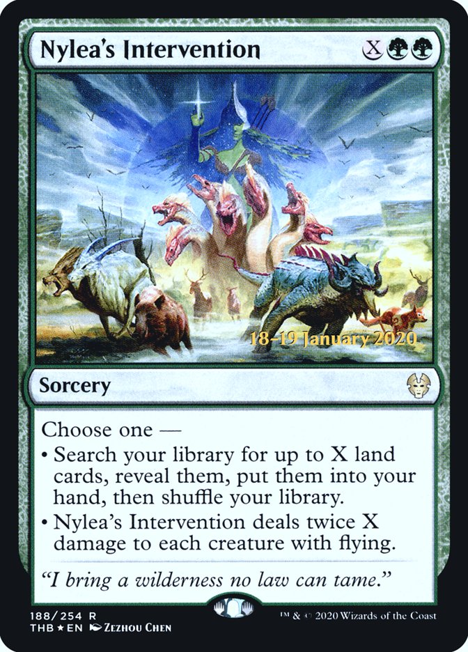 Nylea's Intervention [Theros Beyond Death Prerelease Promos] | Good Games Morley