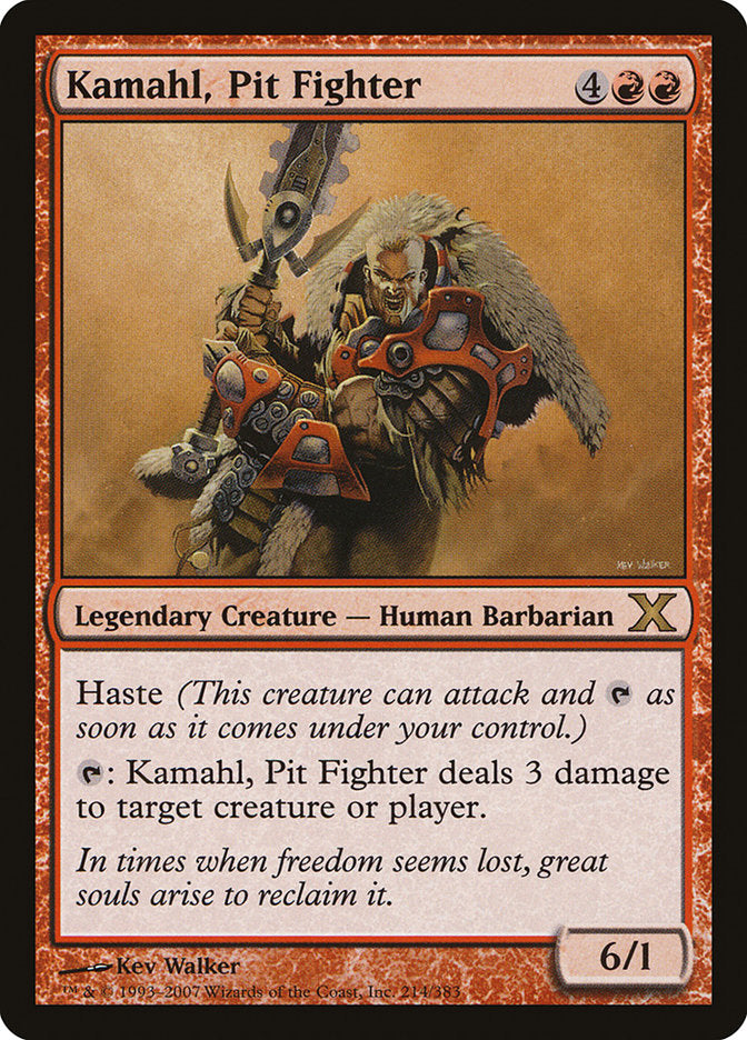 Kamahl, Pit Fighter [Tenth Edition] | Good Games Morley