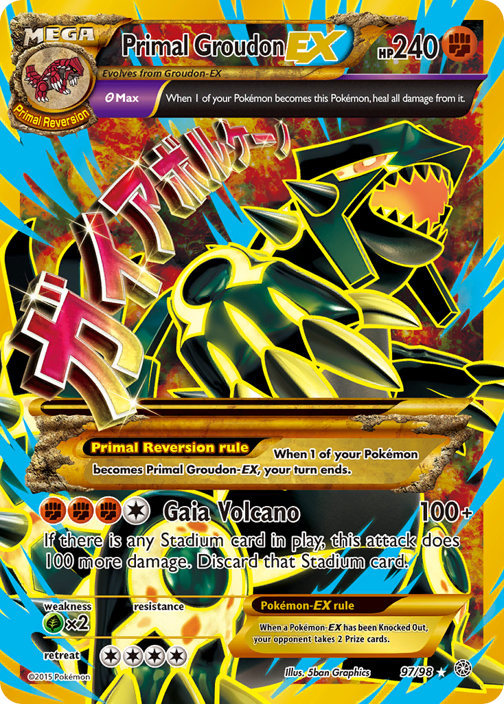 Primal Groudon EX (97/98) [XY: Ancient Origins] | Good Games Morley
