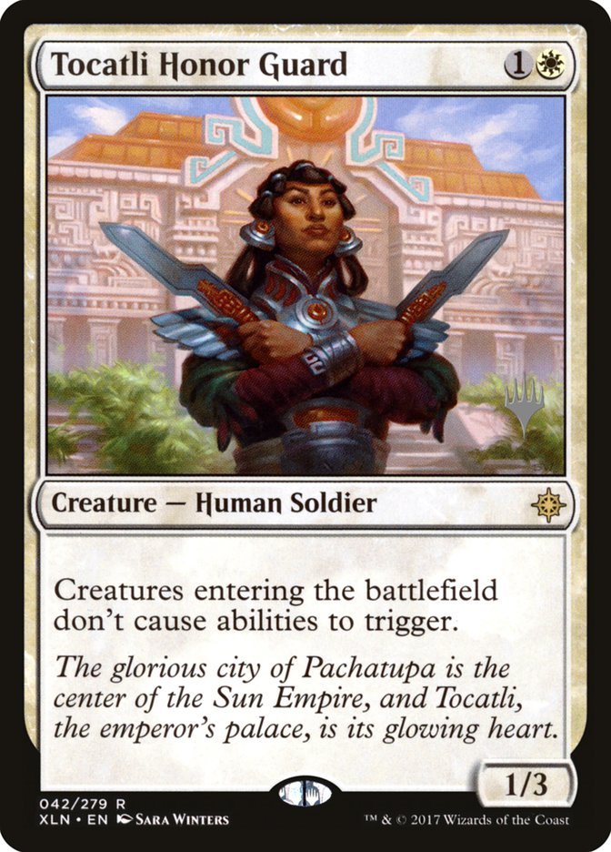 Tocatli Honor Guard (Promo Pack) [Ixalan Promos] | Good Games Morley